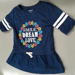 Kidgets Smile Dream Love T-shirt dress